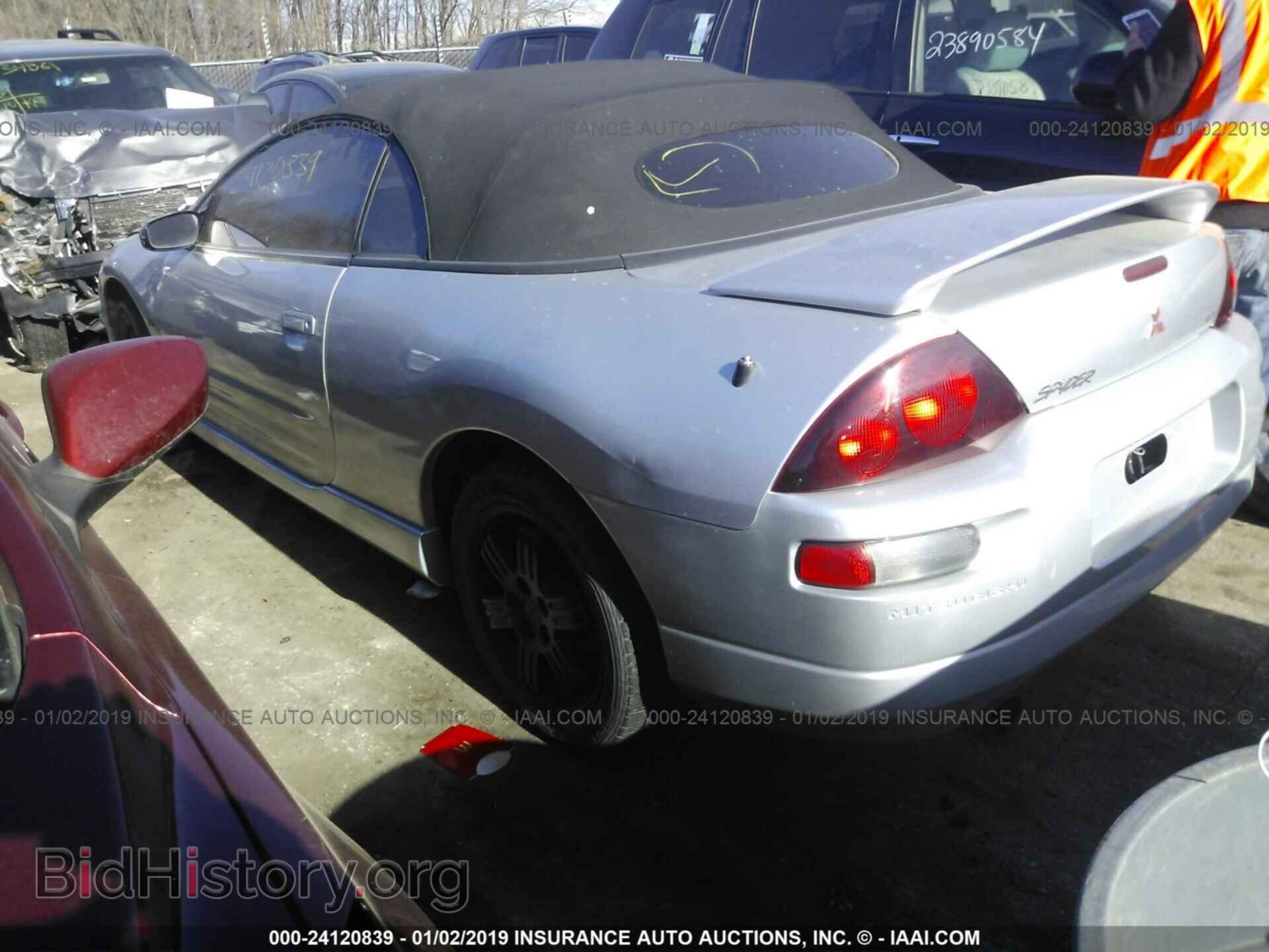 2001 MITSUBISHI ECLIPSE - VIN: 4A3AE85H21E057451 - Фото 3