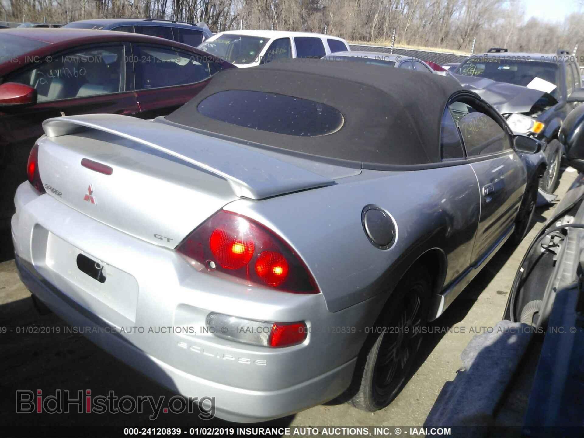 2001 MITSUBISHI ECLIPSE - VIN: 4A3AE85H21E057451 - Фото 4