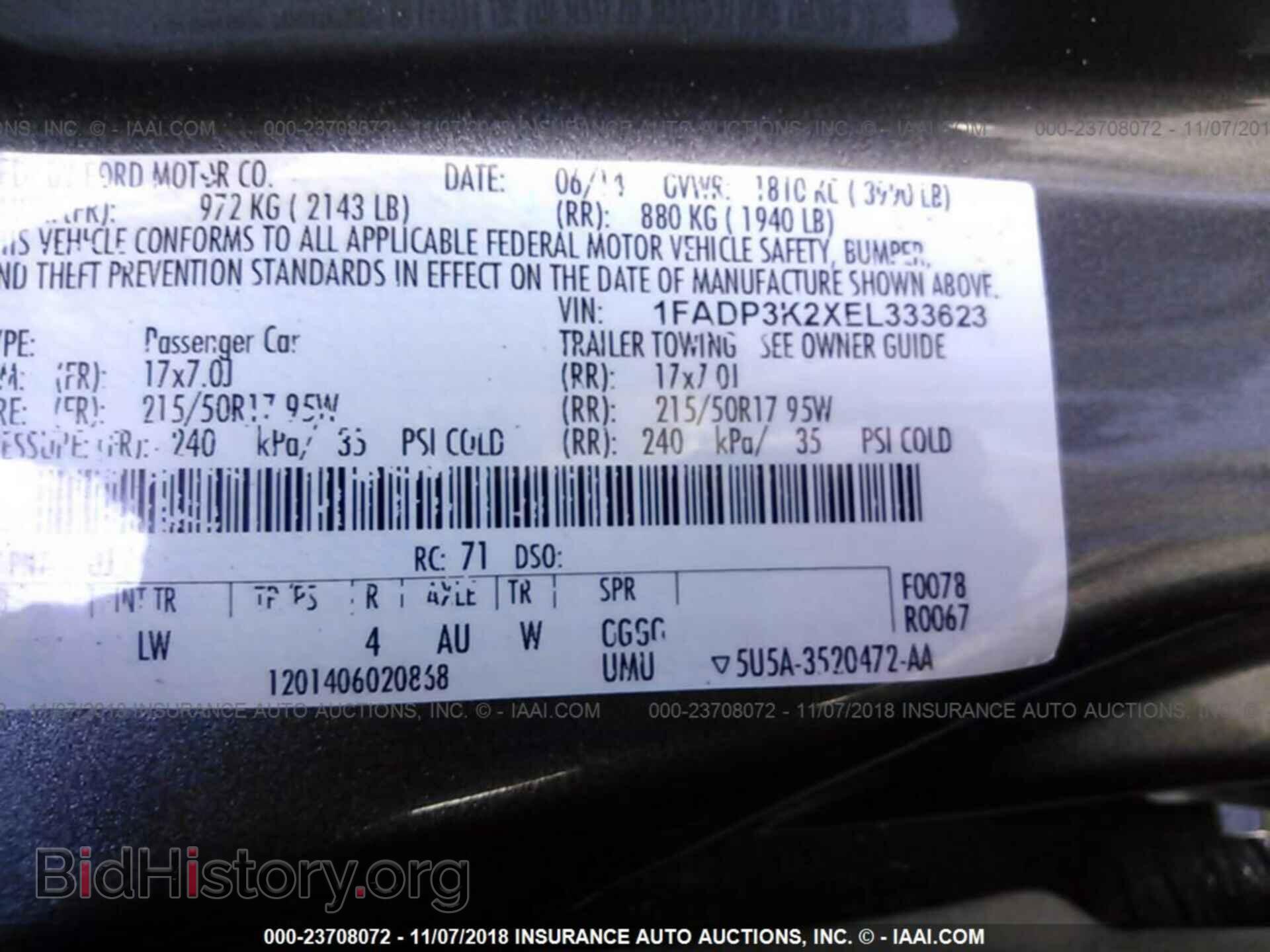 2014 FORD FOCUS - VIN: 1FADP3K2XEL333623 - Photo 9