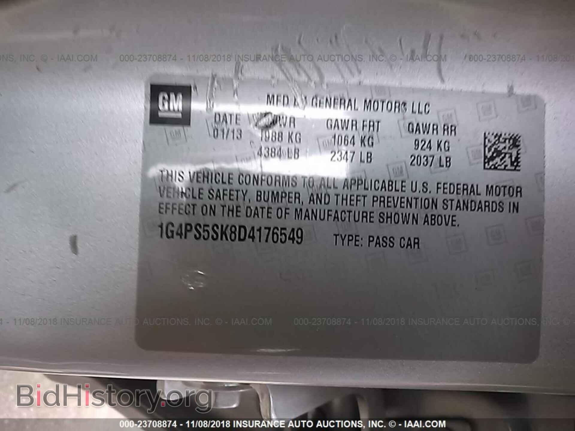 2013 BUICK VERANO - VIN: 1G4PS5SK8D4176549 - Photo 9
