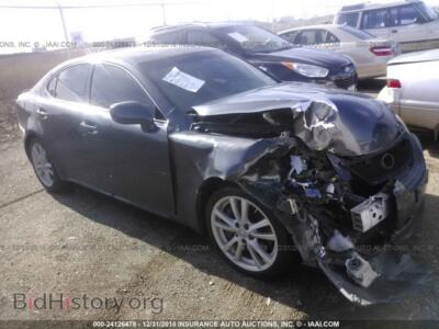 2007 Lexus IS, серый — VIN JTHBE262272009049, IAAI