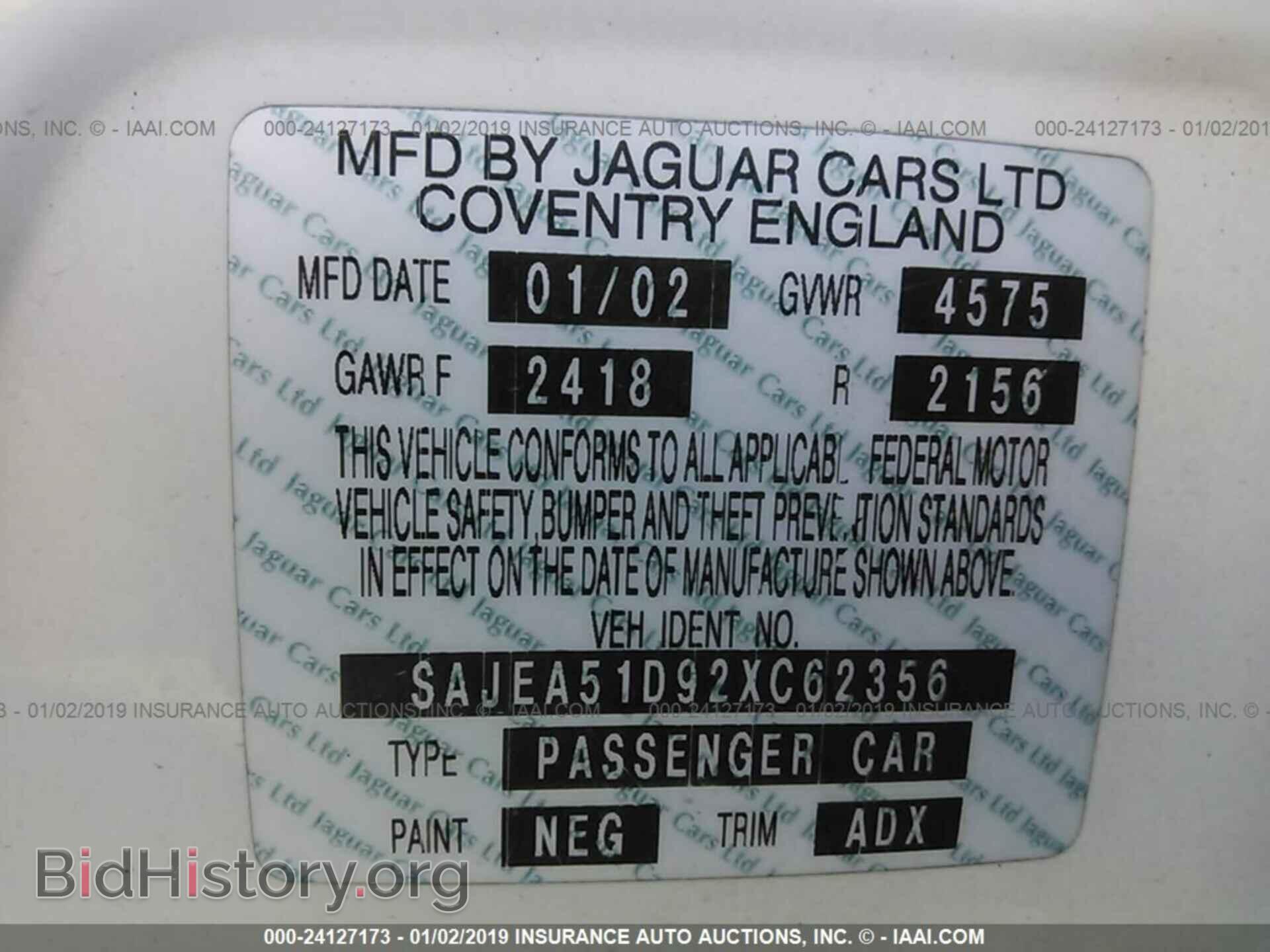 2002 JAGUAR X-TYPE - VIN: SAJEA51D92XC62356 - Photo 9
