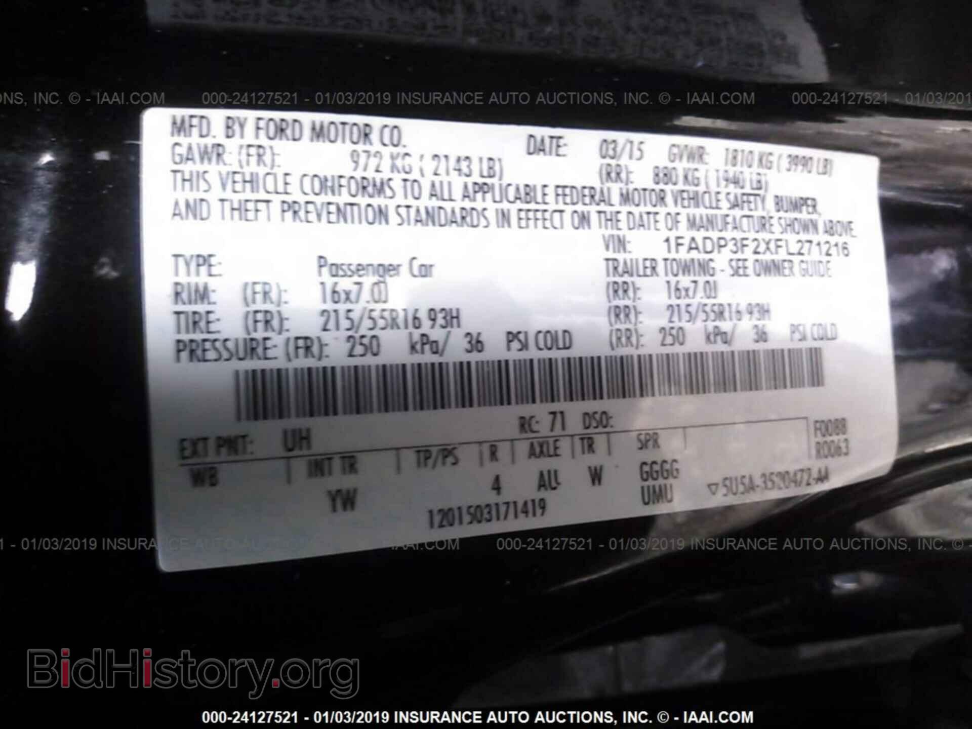 2015 FORD FOCUS - VIN: 1FADP3F2XFL271216 - Photo 9