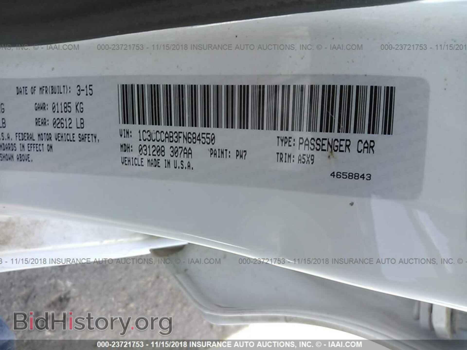 2015 CHRYSLER 200 - VIN: 1C3CCCAB3FN684550 - Photo 9