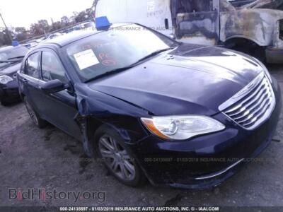 2012 Chrysler 200 LX, black — VIN 1C3CCBAB0CN184271, IAAI