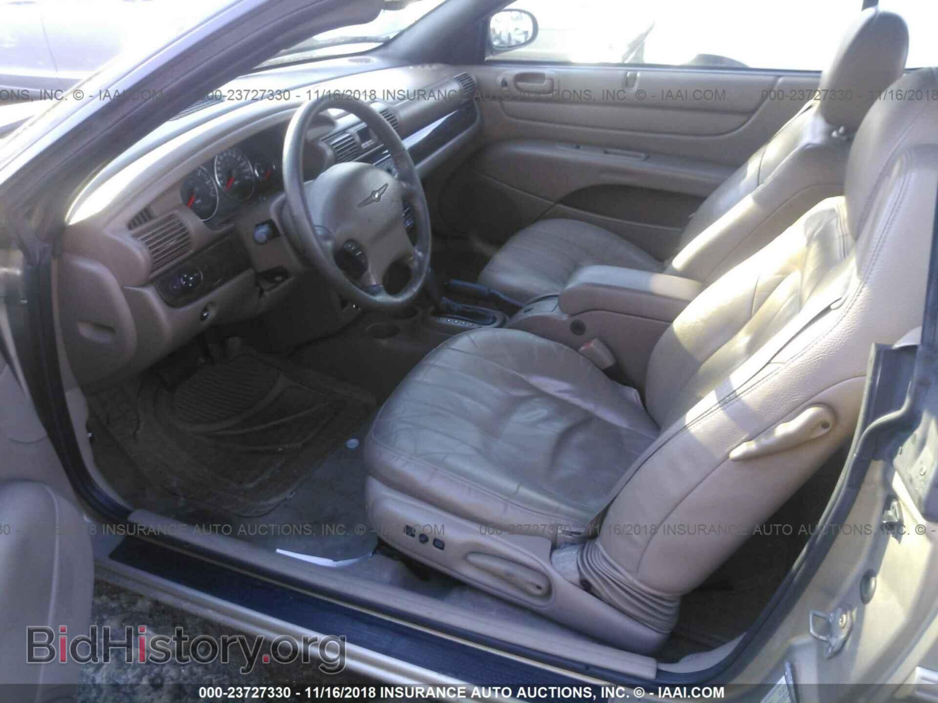2004 CHRYSLER SEBRING - VIN: 1C3EL55R94N106705 - Фото 5