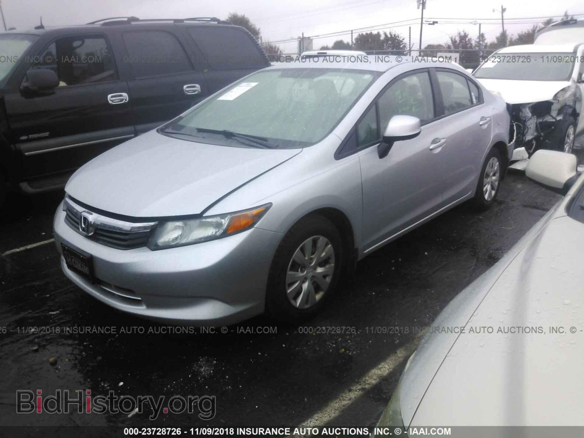 2012 HONDA CIVIC - VIN: 2HGFB2F54CH582138 - Фото 2
