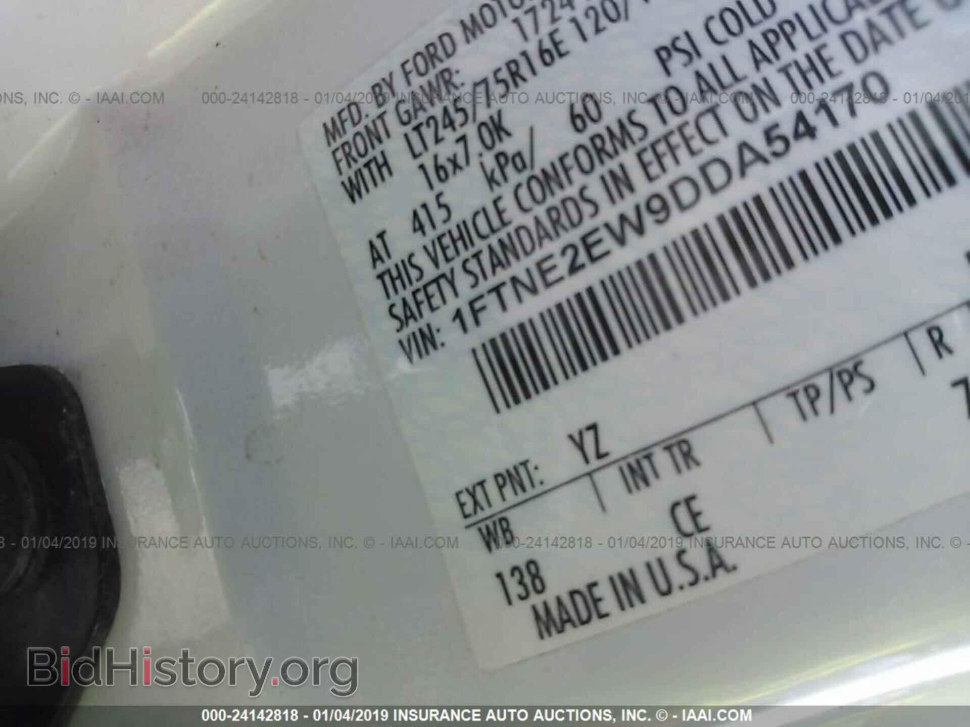 2013 FORD ECONOLINE - VIN: 1FTNE2EW9DDA54170 - Photo 9
