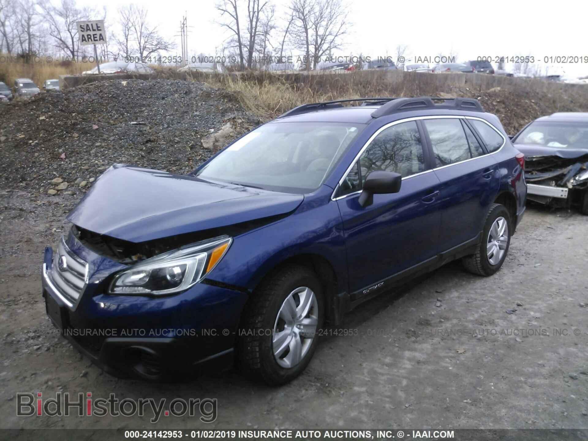 2015 SUBARU OUTBACK - VIN: 4S4BSAAC0F3306720 - Фото 2