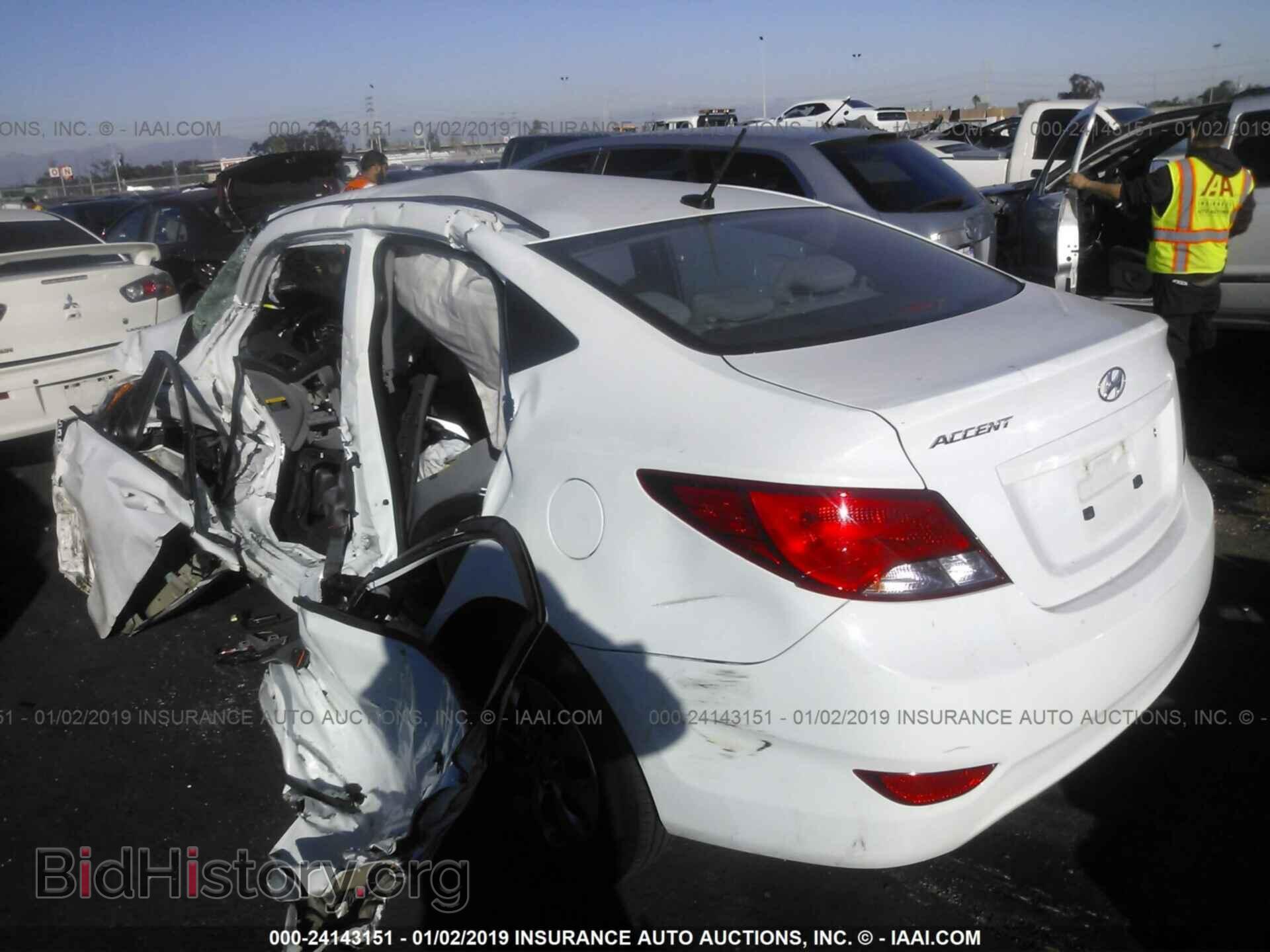 2017 HYUNDAI ACCENT - VIN: KMHCT4AE7HU204865 - Фото 3