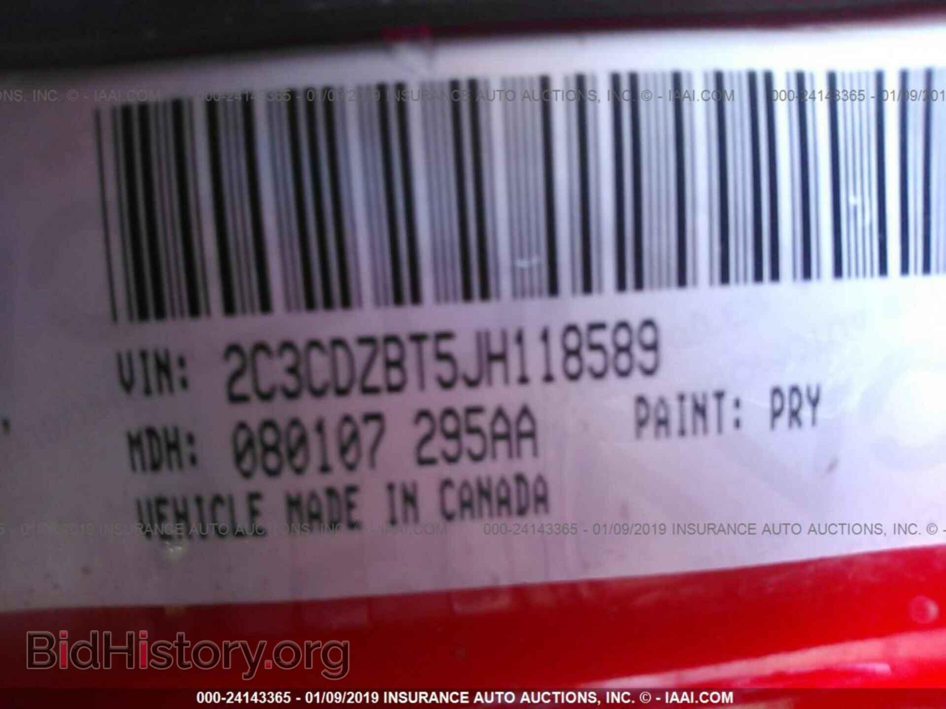 2018 DODGE CHALLENGER - VIN: 2C3CDZBT5JH118589 - Фото 9