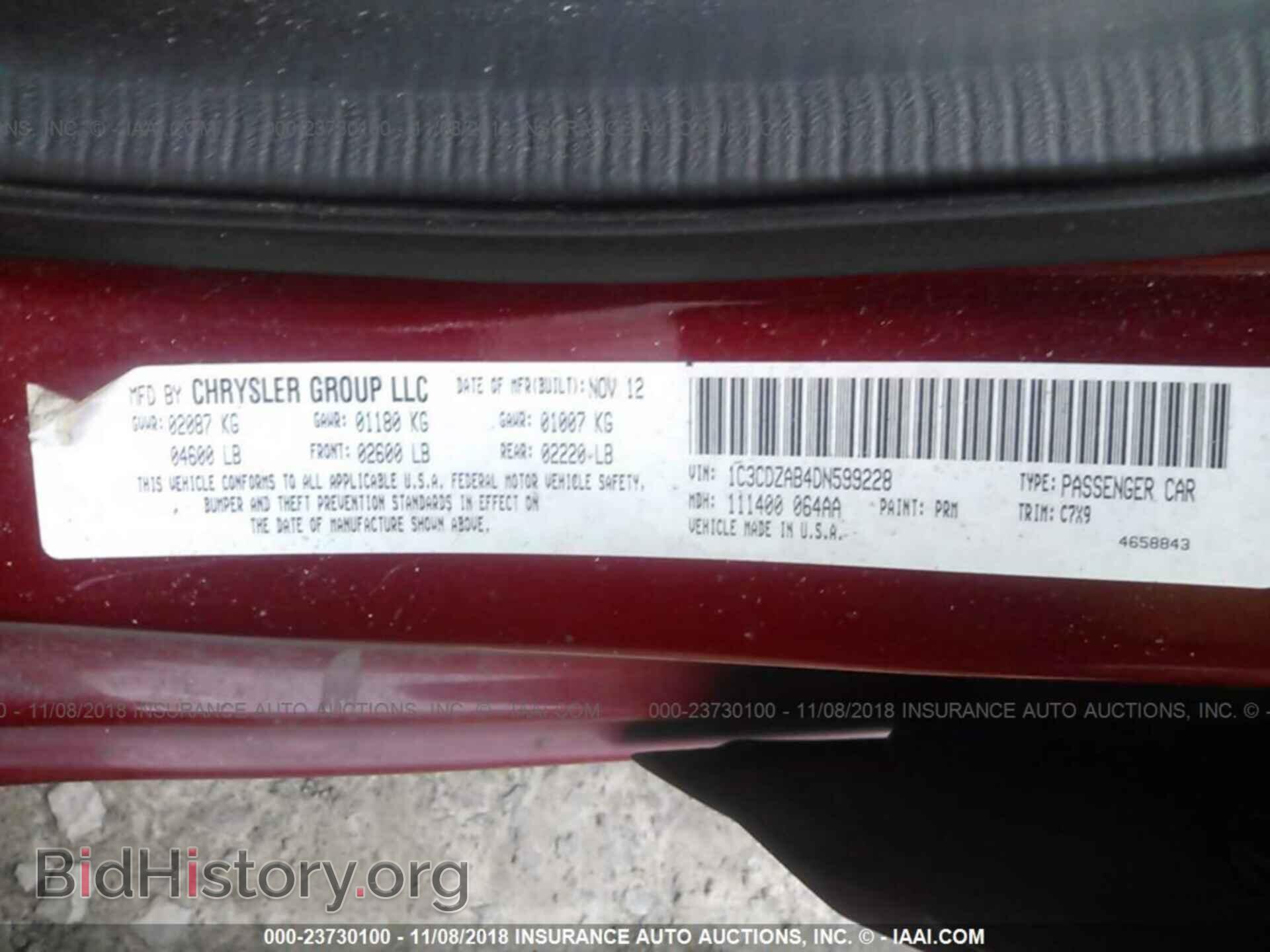 2013 DODGE AVENGER - VIN: 1C3CDZAB4DN599228 - Фото 9