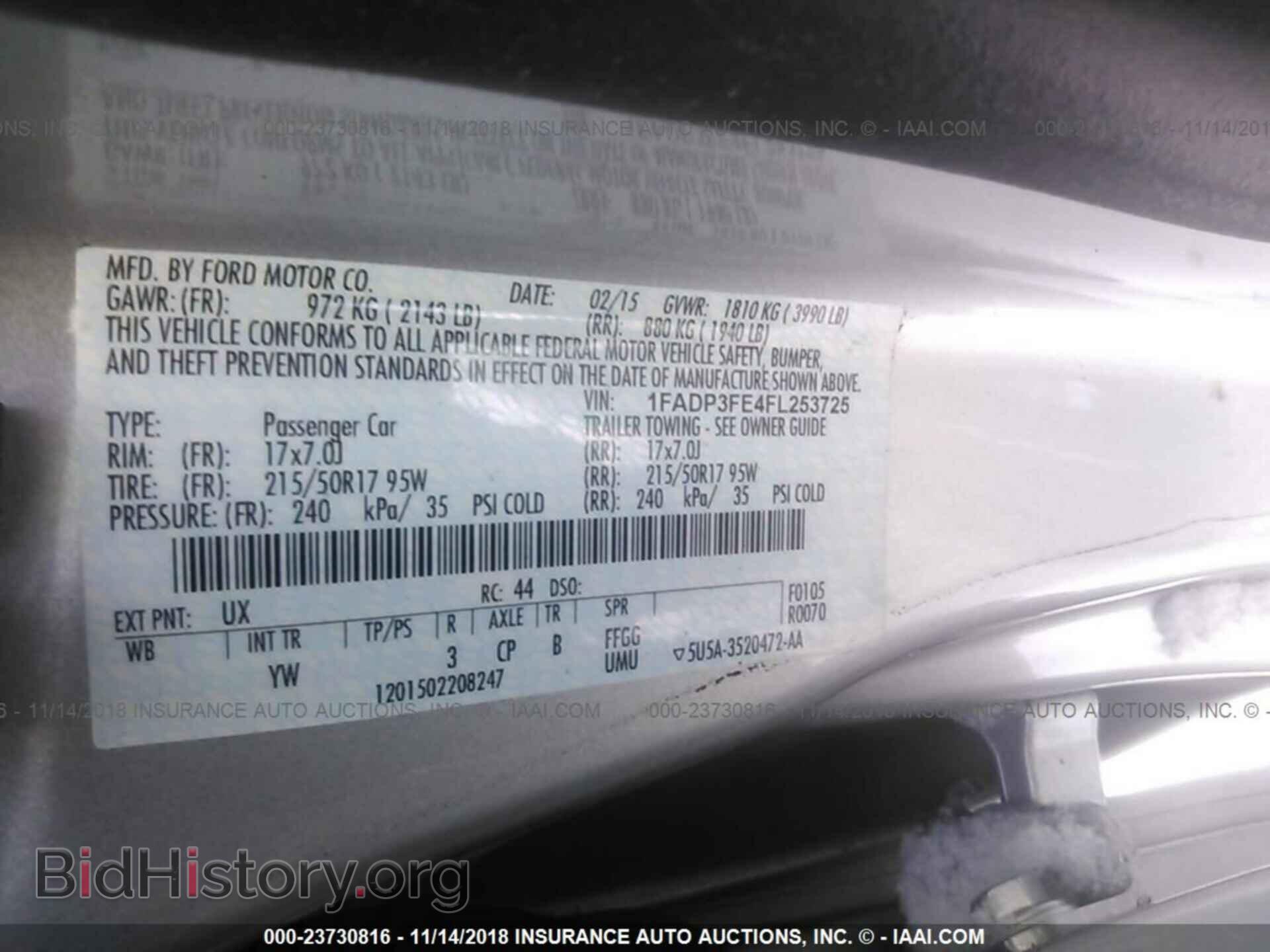 2015 FORD FOCUS - VIN: 1FADP3FE4FL253725 - Photo 9