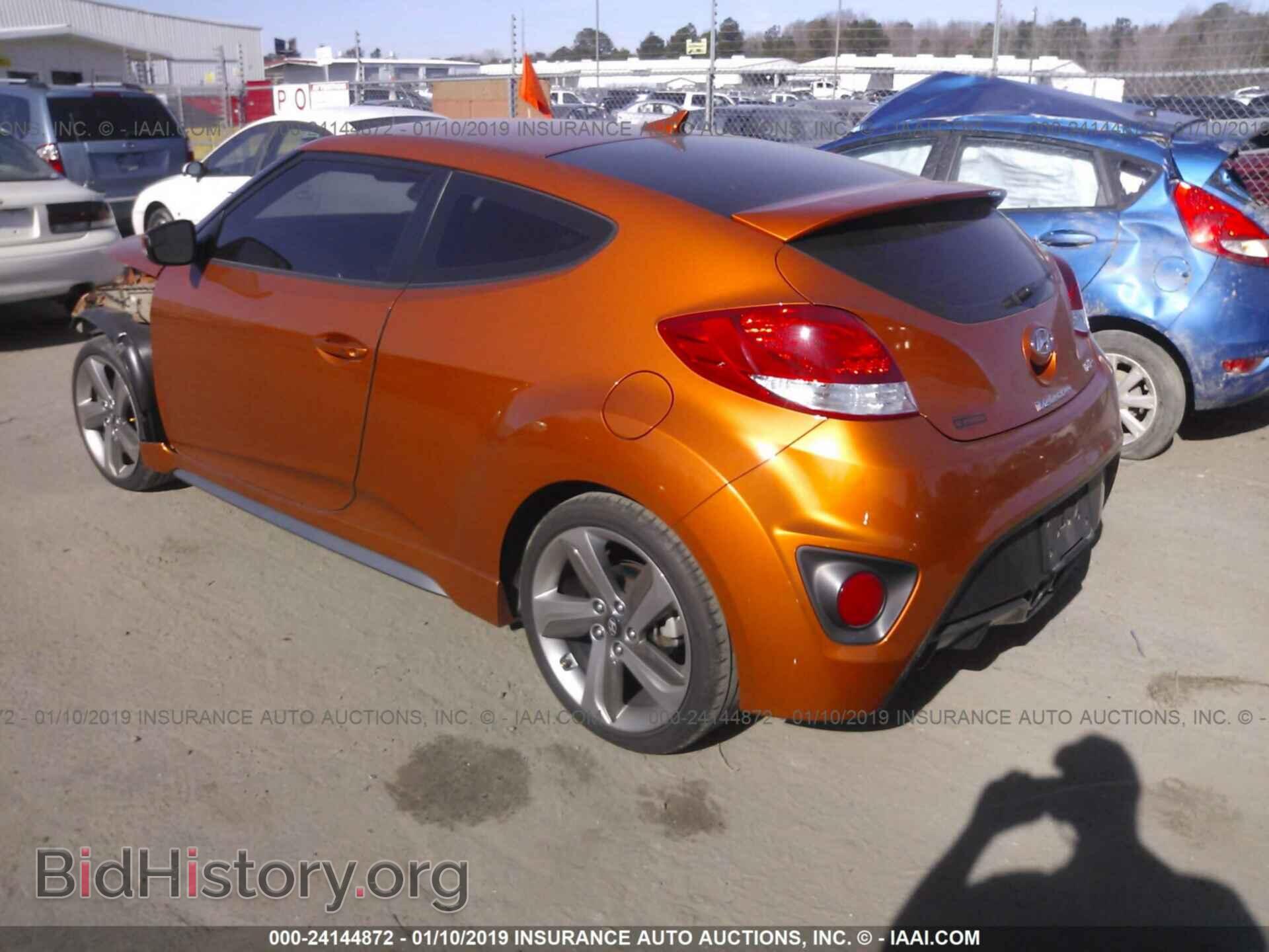 2014 HYUNDAI VELOSTER - VIN: KMHTC6AE0EU200728 - Фото 3