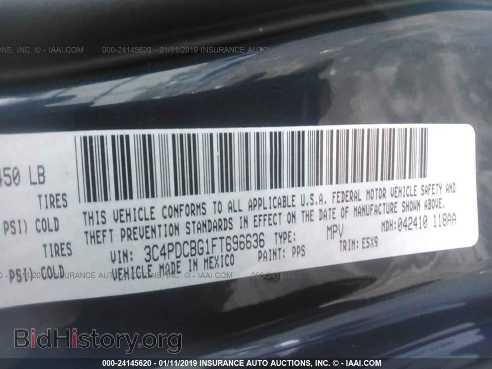 2015 DODGE JOURNEY - VIN: 3C4PDCBG1FT696636 - Photo 9