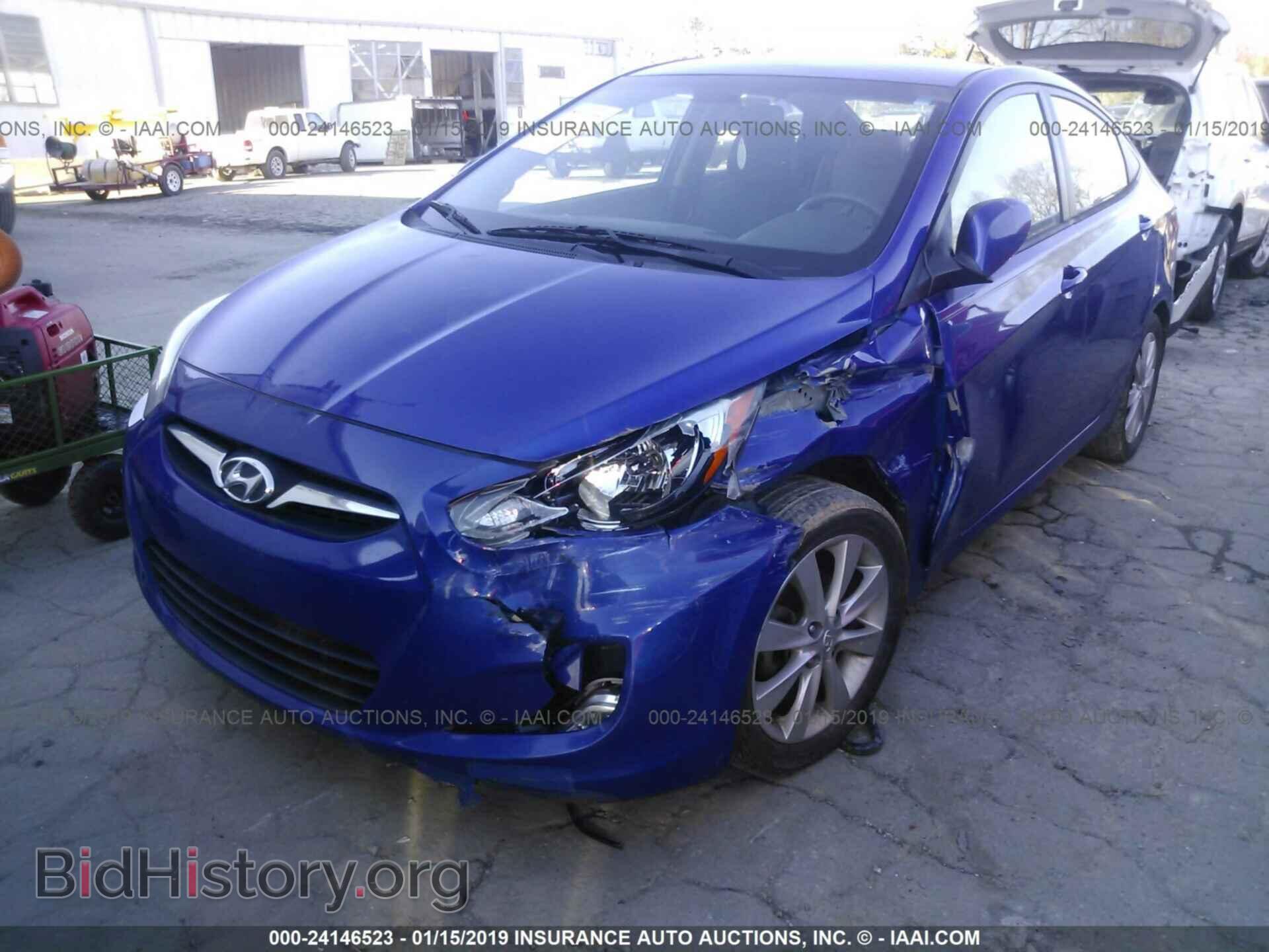 2012 HYUNDAI ACCENT - VIN: KMHCU4AE8CU162907 - Фото 2