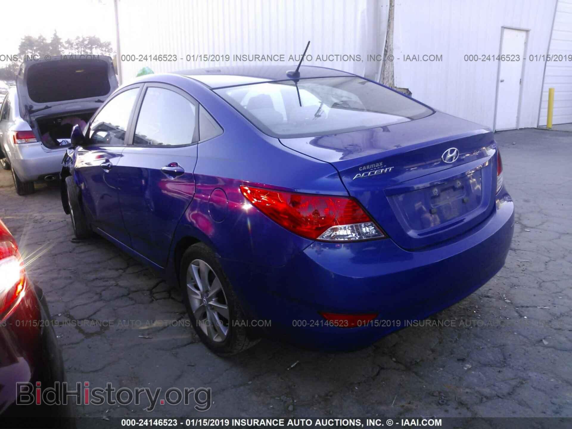2012 HYUNDAI ACCENT - VIN: KMHCU4AE8CU162907 - Фото 3