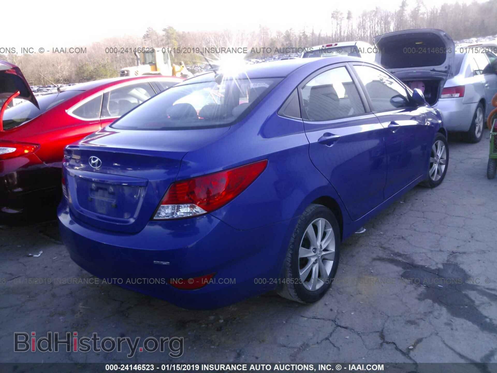 2012 HYUNDAI ACCENT - VIN: KMHCU4AE8CU162907 - Фото 4