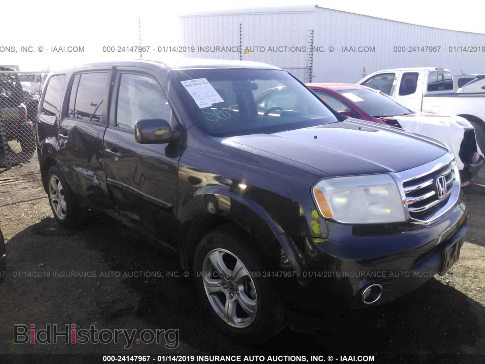 Фотография 5FNYF3H40CB031281 - HONDA PILOT 2012