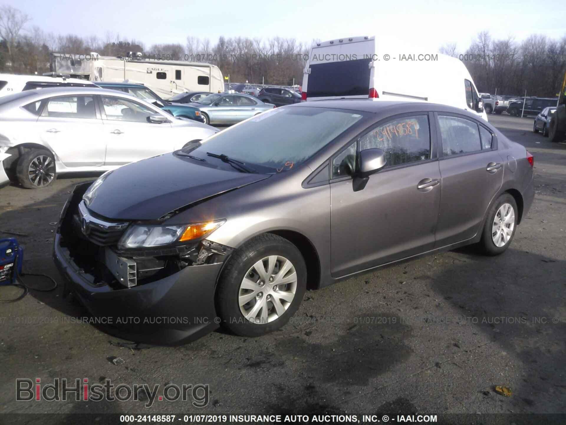 2012 HONDA CIVIC - VIN: 2HGFB2F51CH598765 - Фото 2