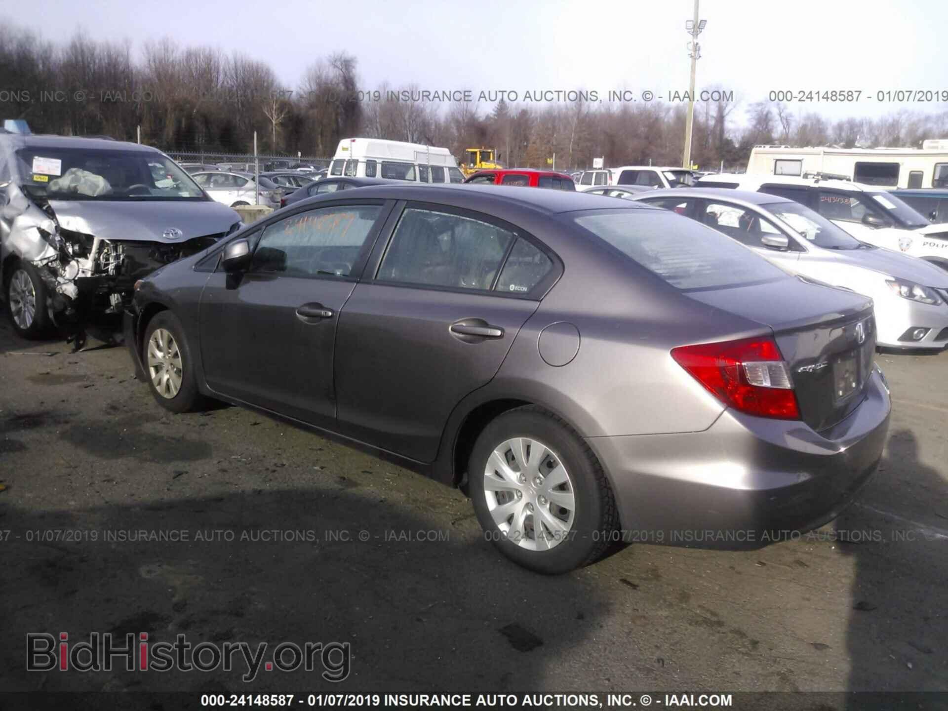 2012 HONDA CIVIC - VIN: 2HGFB2F51CH598765 - Фото 3