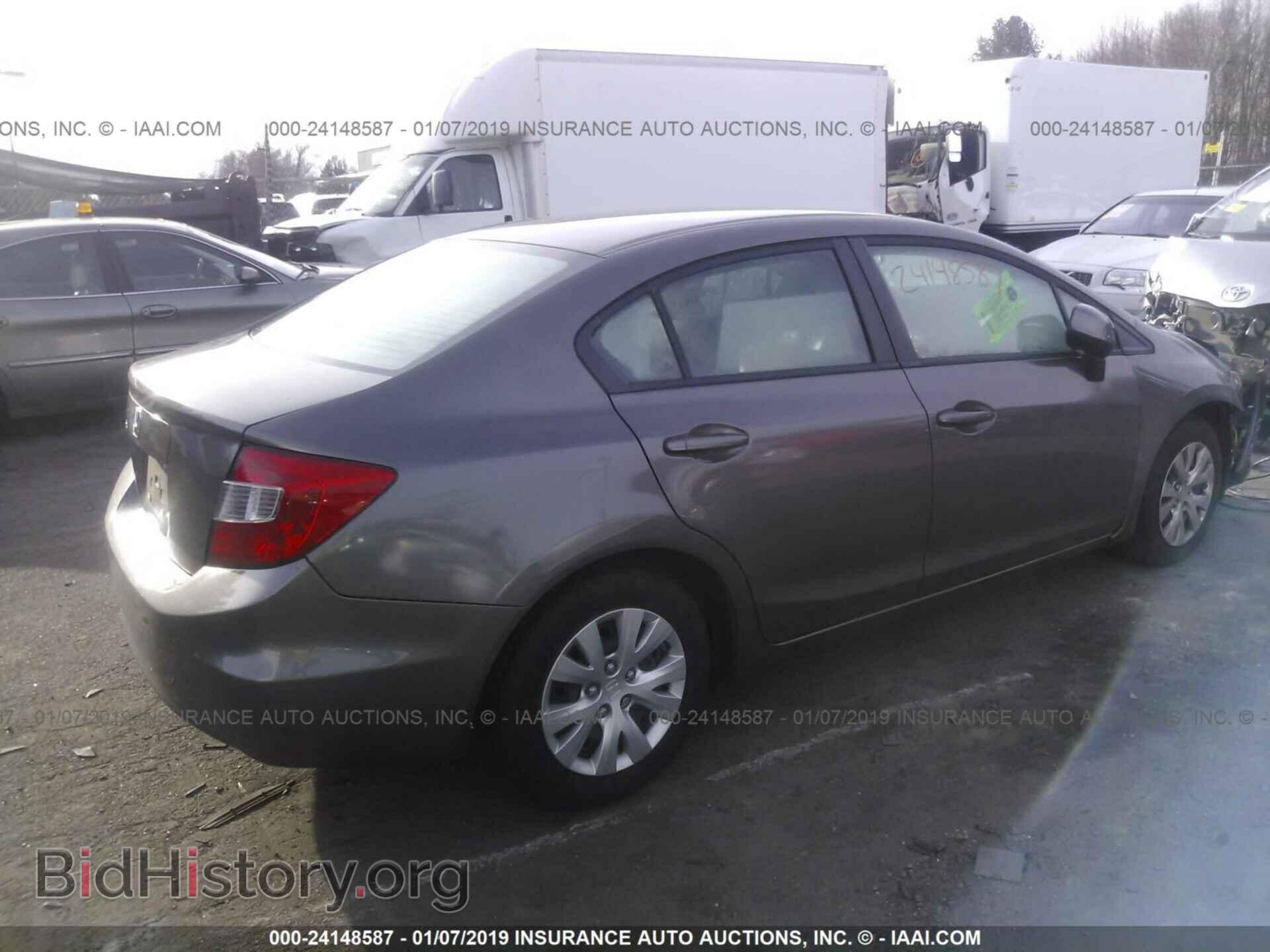2012 HONDA CIVIC - VIN: 2HGFB2F51CH598765 - Фото 4