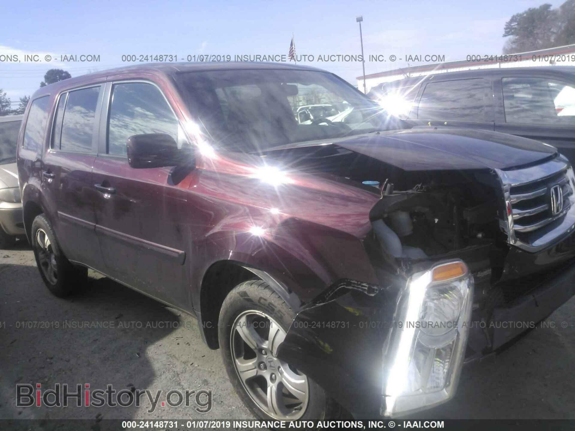 Фотография 5FNYF3H56DB012924 - HONDA PILOT 2013