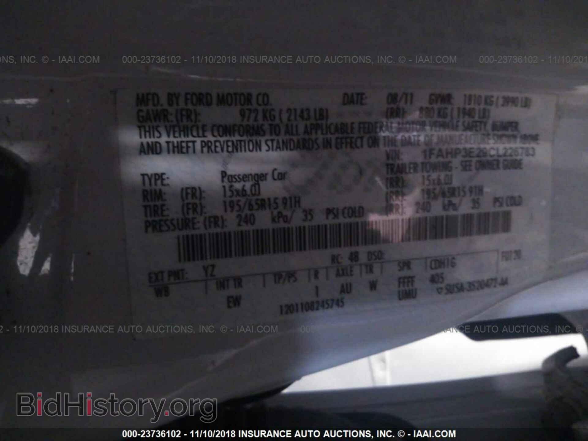 2012 FORD FOCUS - VIN: 1FAHP3E29CL226783 - Photo 9