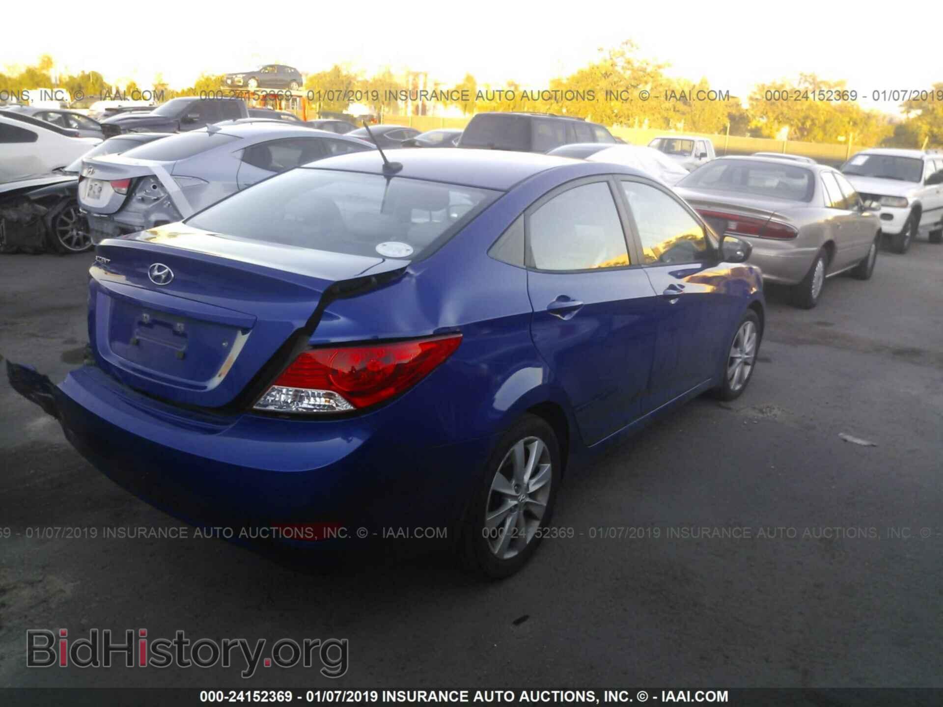 2013 HYUNDAI ACCENT - VIN: KMHCU4AE9DU305588 - Фото 4