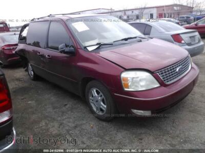 2004 Ford FREESTAR, red — VIN 2FMDA52224BA83604, IAAI