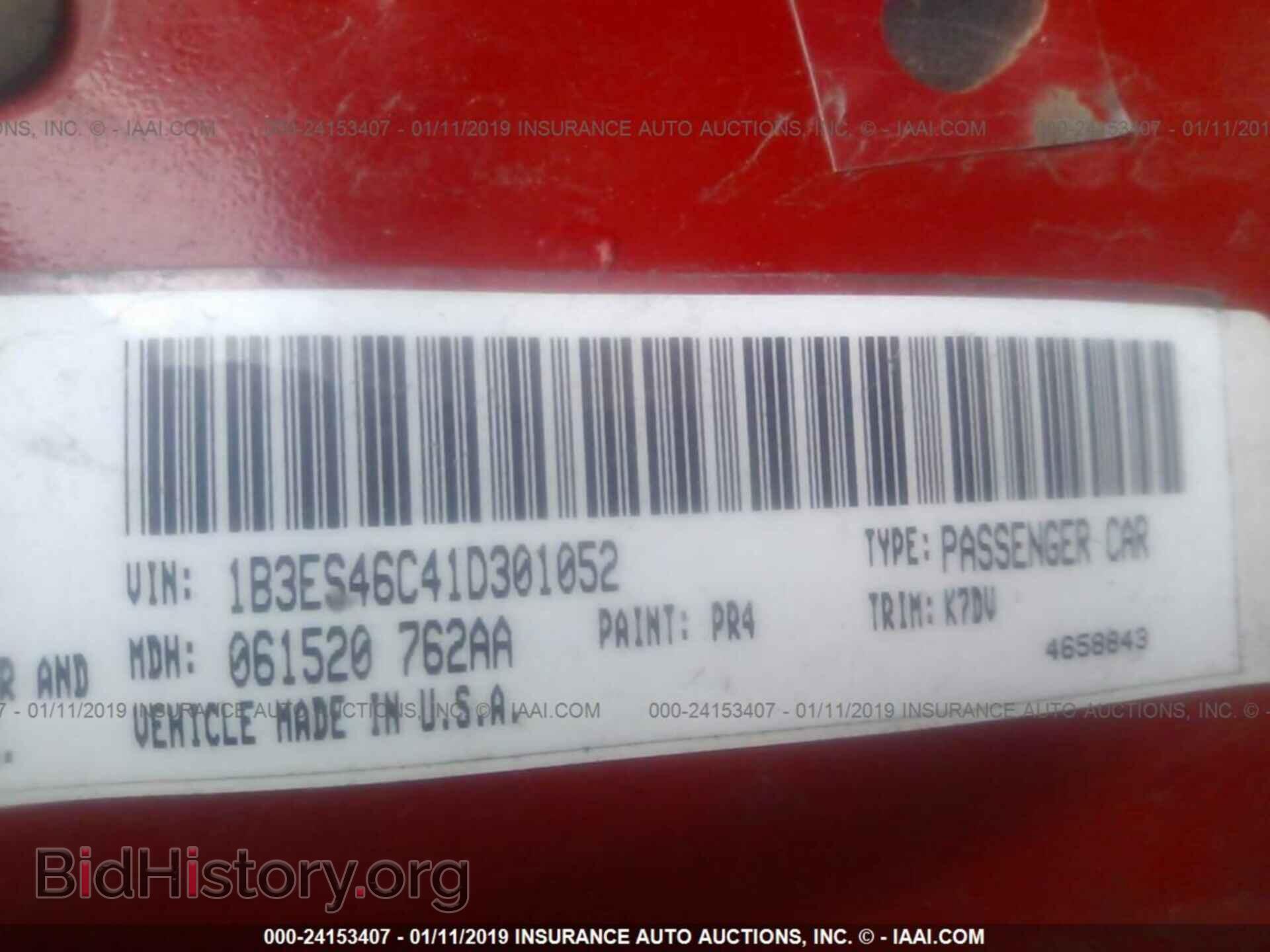 2001 DODGE NEON - VIN: 1B3ES46C41D301052 - Photo 9