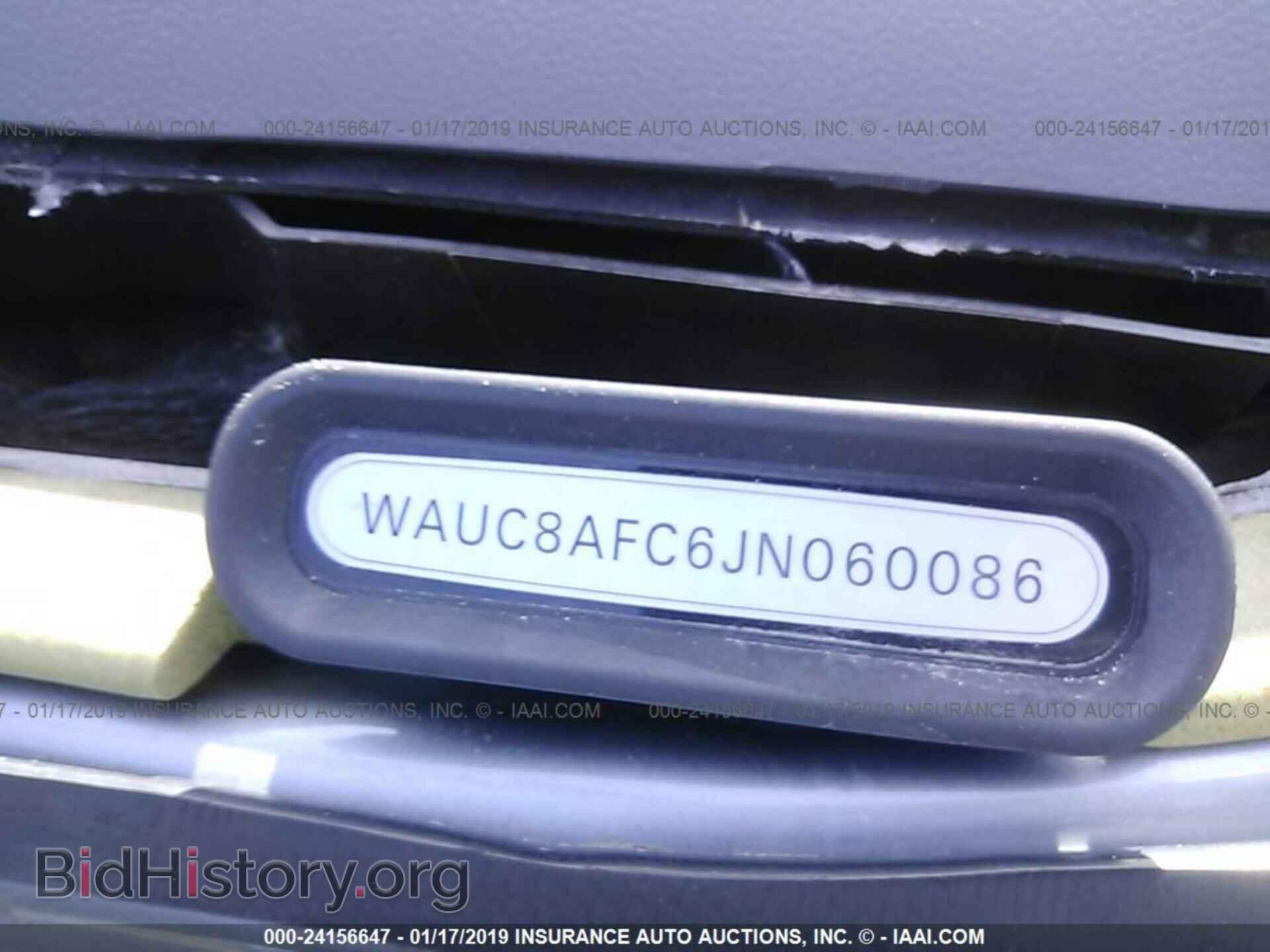 2018 AUDI A6 - VIN: WAUC8AFC6JN060086 - Фото 9