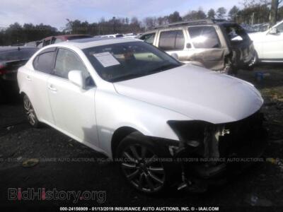 2007 Lexus IS 250, white — VIN JTHCK262272015818, IAAI