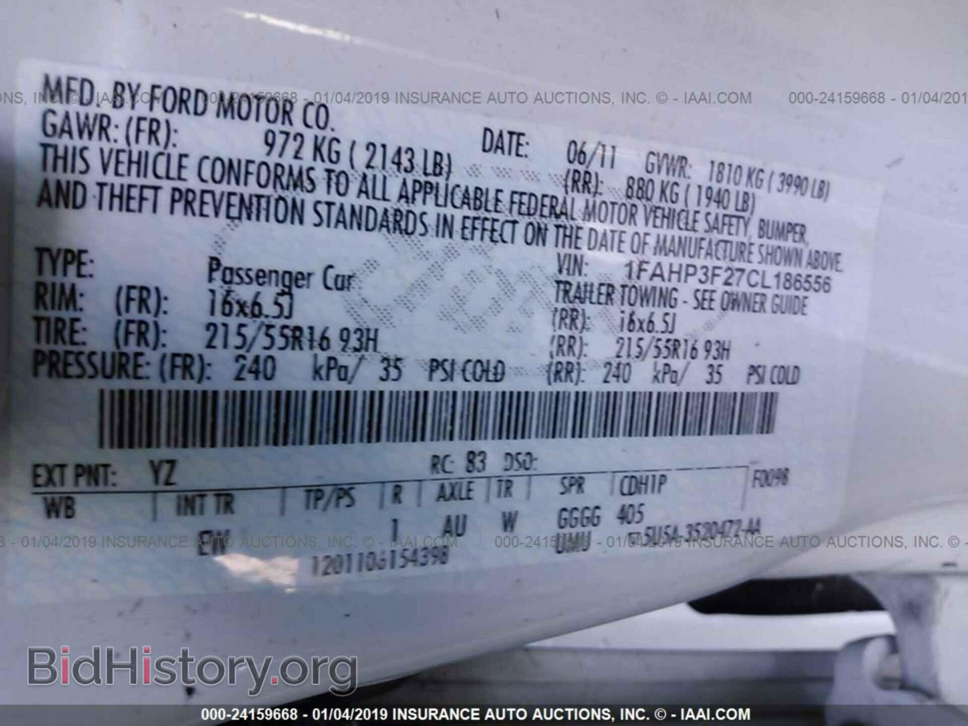2012 FORD FOCUS - VIN: 1FAHP3F27CL186556 - Photo 9