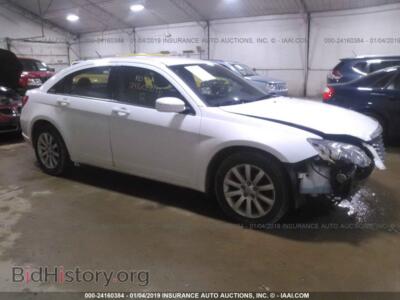 2012 Chrysler 200 Touring, white — VIN 1C3CCBBB5CN139096, IAAI
