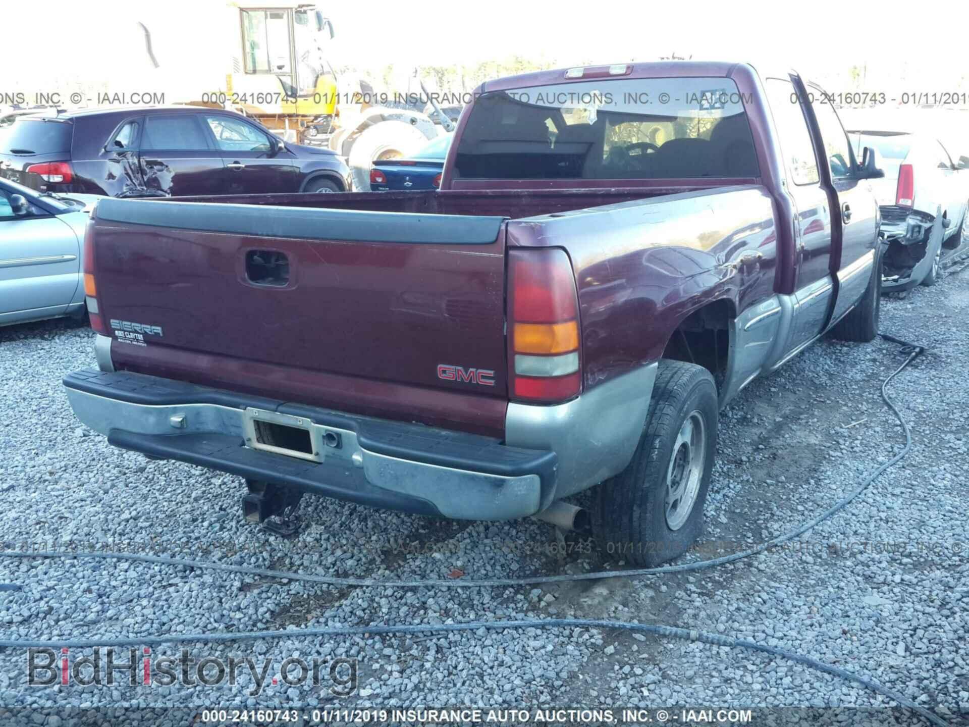 2001 GMC NEW SIERRA - VIN: 2GTEC19TX11310145 - Фото 4