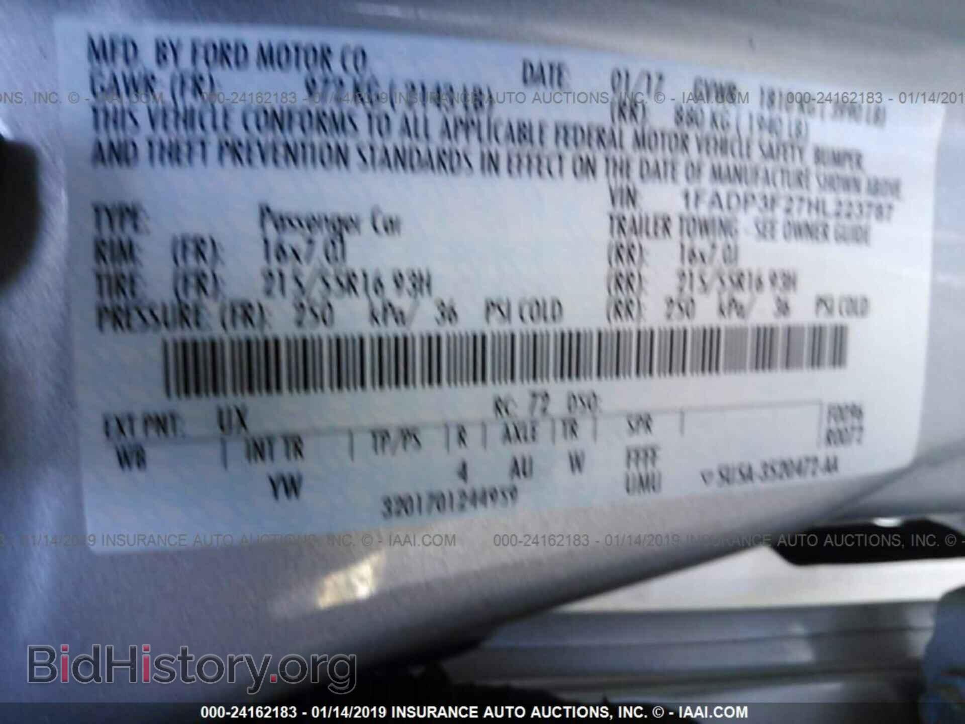2017 FORD FOCUS - VIN: 1FADP3F27HL223787 - Photo 9
