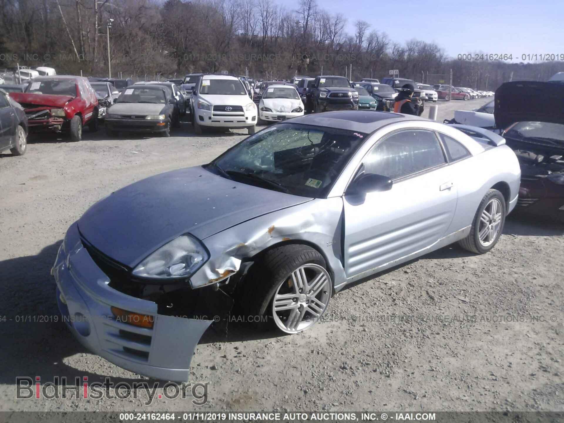 2003 MITSUBISHI ECLIPSE - VIN: 4A3AC84H43E037907 - Фото 2