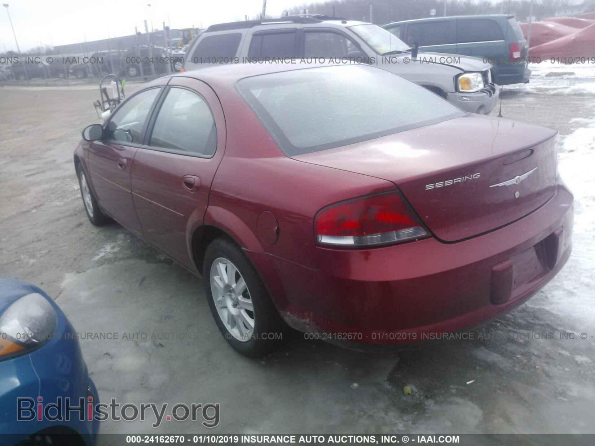 2004 CHRYSLER SEBRING - VIN: 1C3EL56R74N412218 - Фото 3