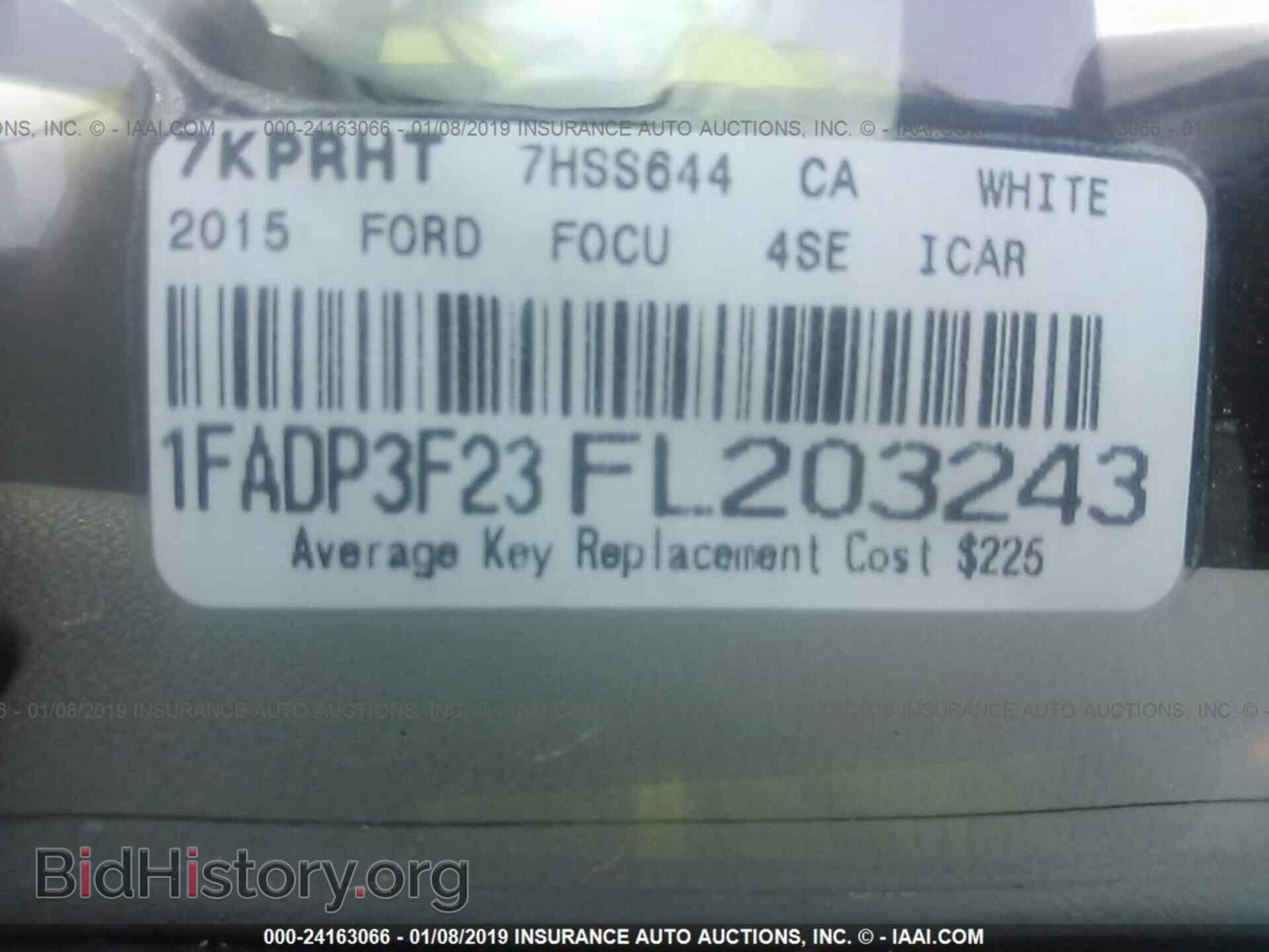 2015 FORD FOCUS - VIN: 1FADP3F23FL203243 - Фото 9