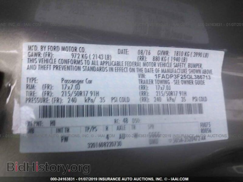 2016 Ford FOCUS (VIN 1FADP3F25GL386713) — фото 9 из 10
