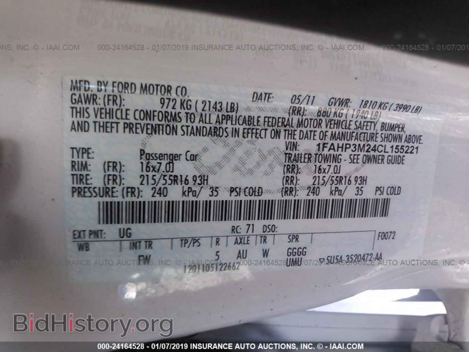2012 FORD FOCUS - VIN: 1FAHP3M24CL155221 - Photo 9