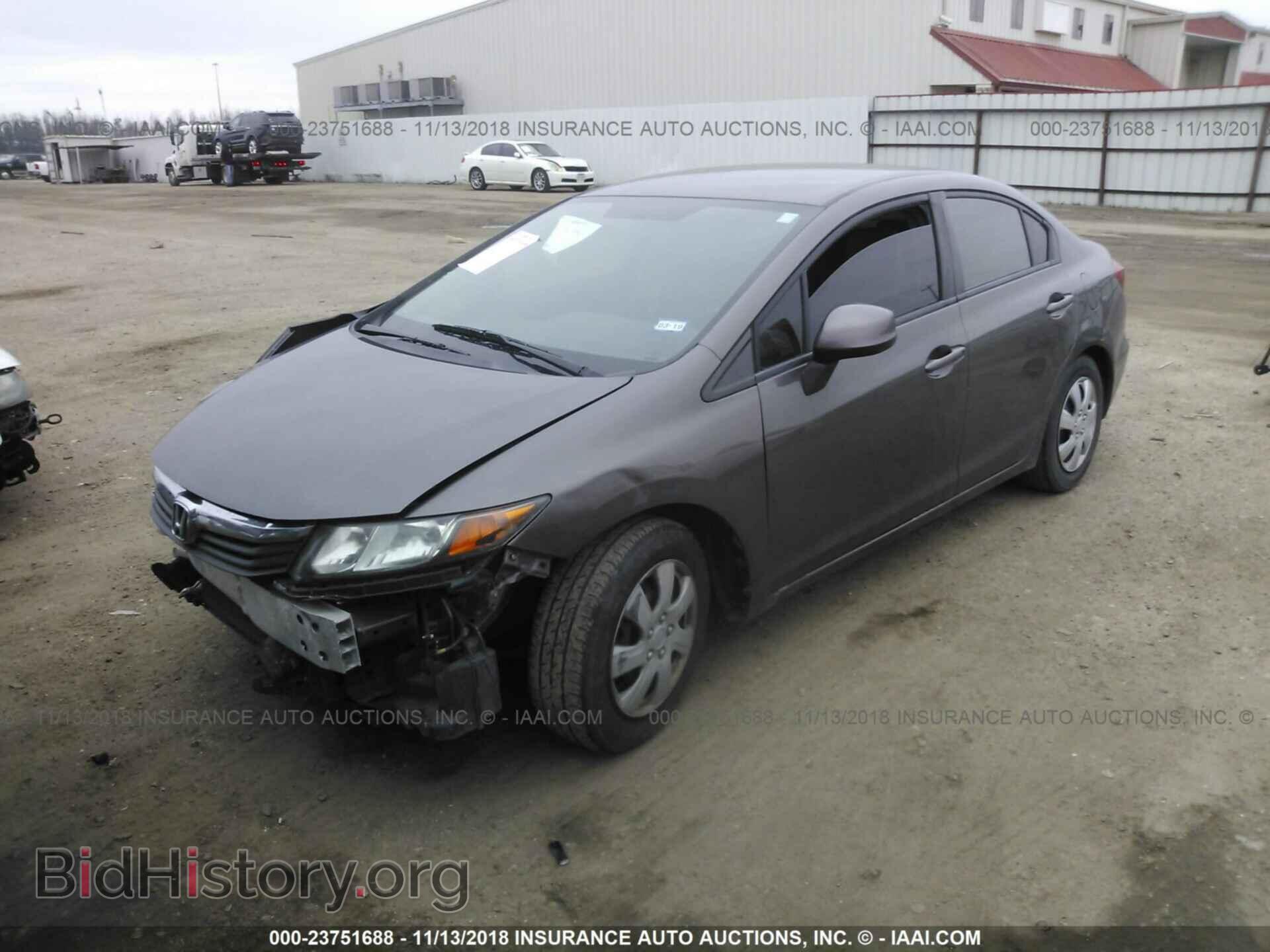 2012 HONDA CIVIC - VIN: 2HGFB2F55CH529934 - Фото 2