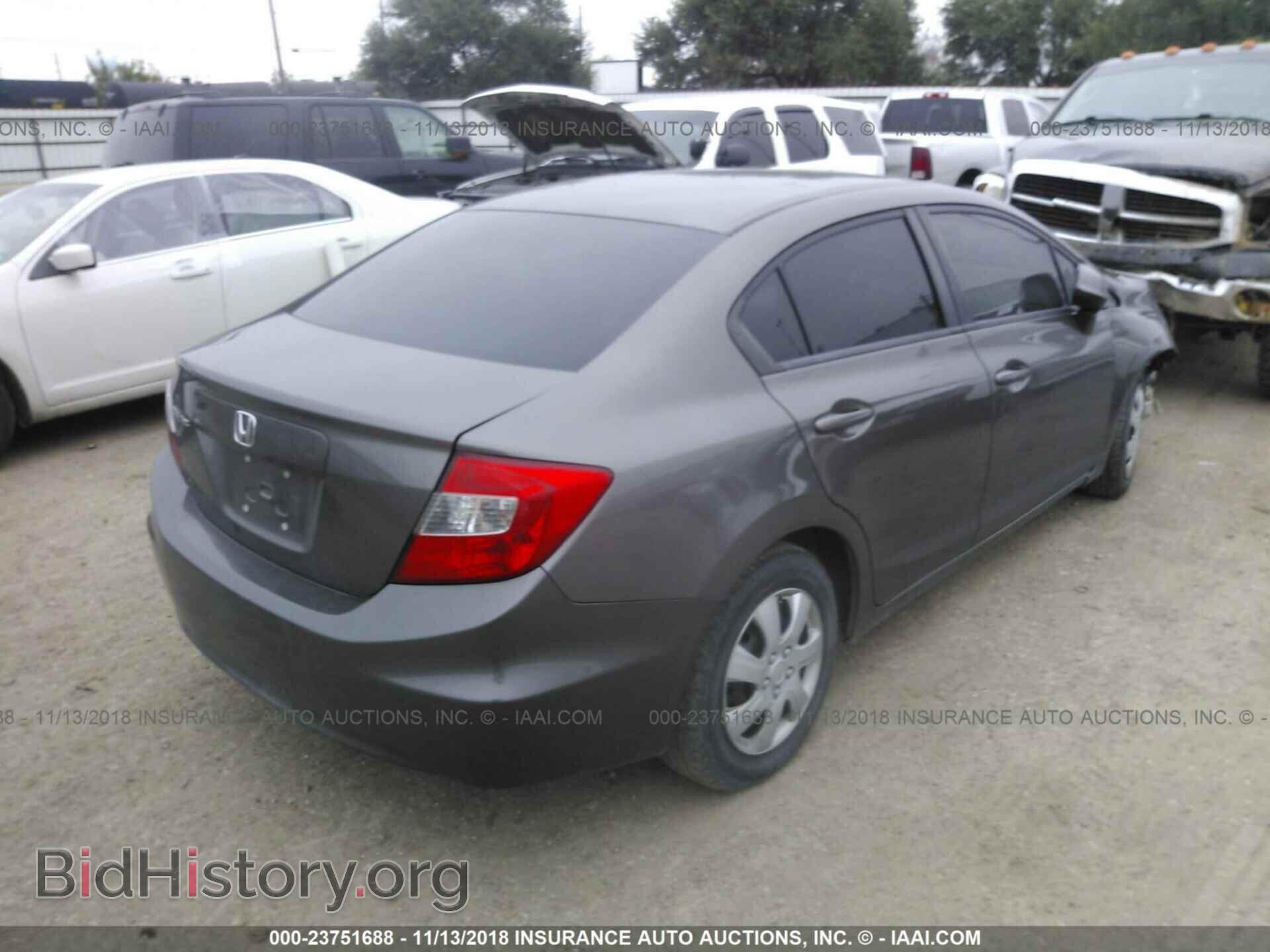 2012 HONDA CIVIC - VIN: 2HGFB2F55CH529934 - Фото 4