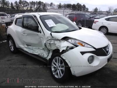 2013 Nissan JUKE S/SV/SL, белый — VIN JN8AF5MR2DT203473, IAAI