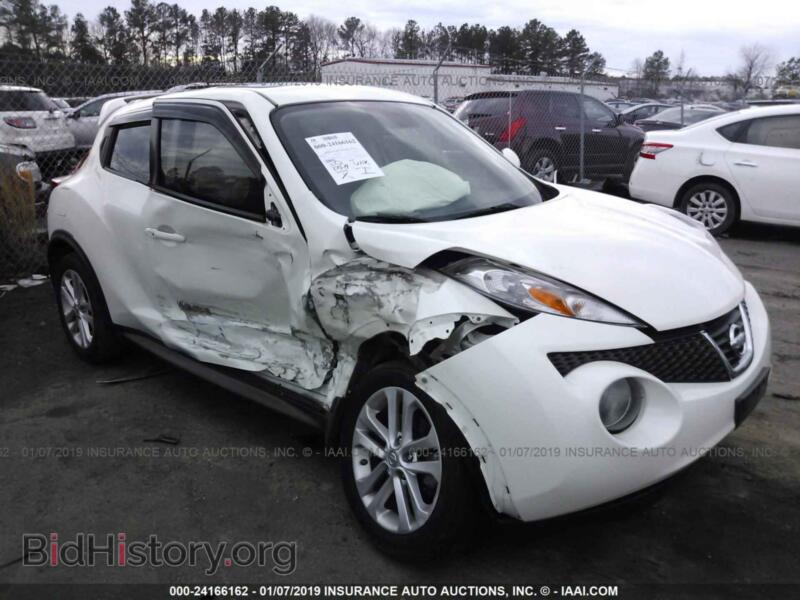 2013 Nissan JUKE S/SV/SL (VIN JN8AF5MR2DT203473) — фото 1 из 10, IAAI, повреждение: правый бок
