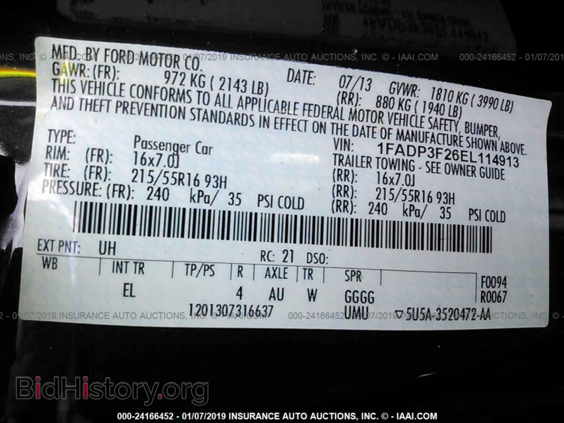 2014 FORD FOCUS - VIN: 1FADP3F26EL114913 - Photo 9