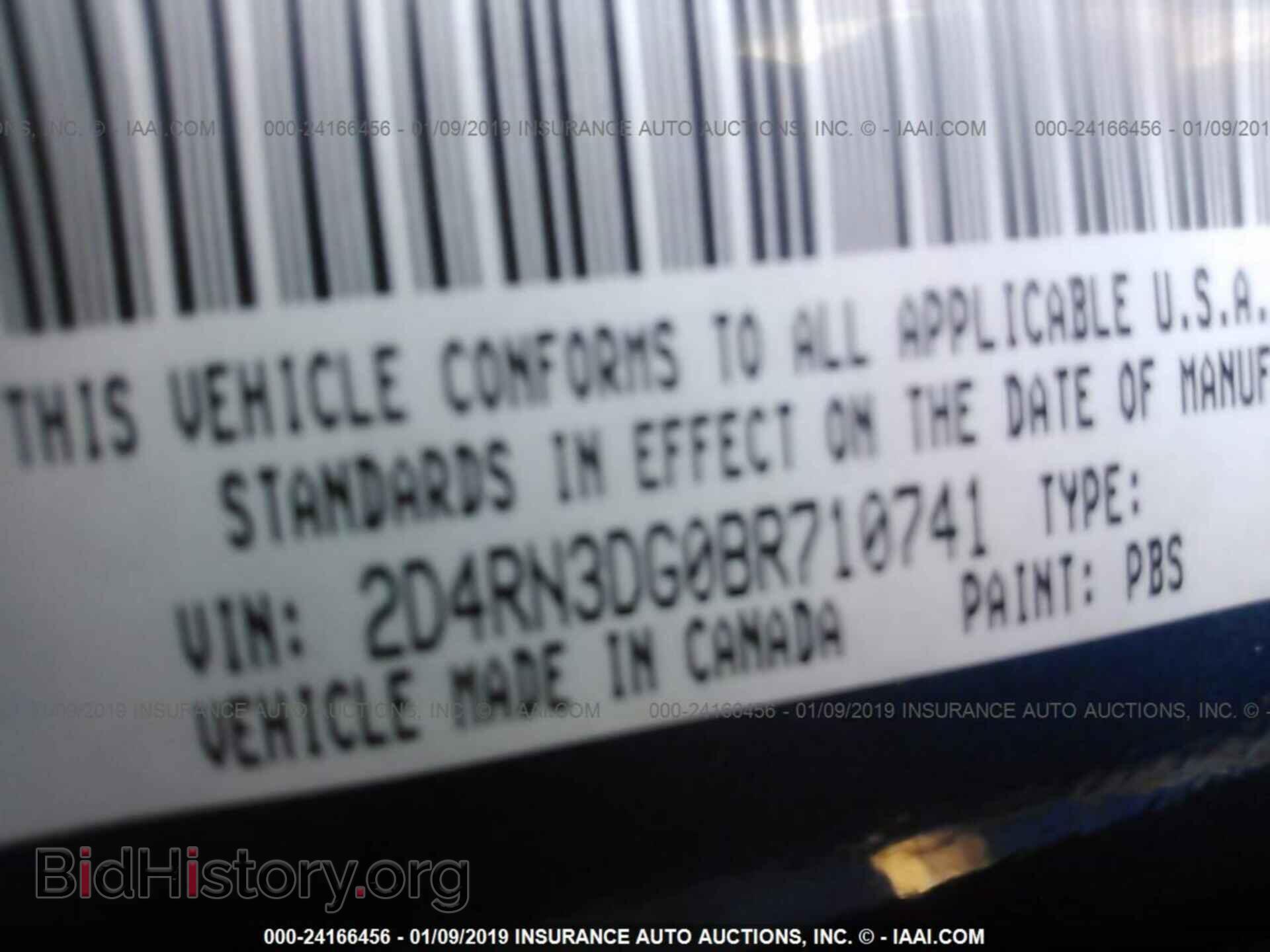 2011 DODGE GRAND CARAVAN - VIN: 2D4RN3DG0BR710741 - Фото 9