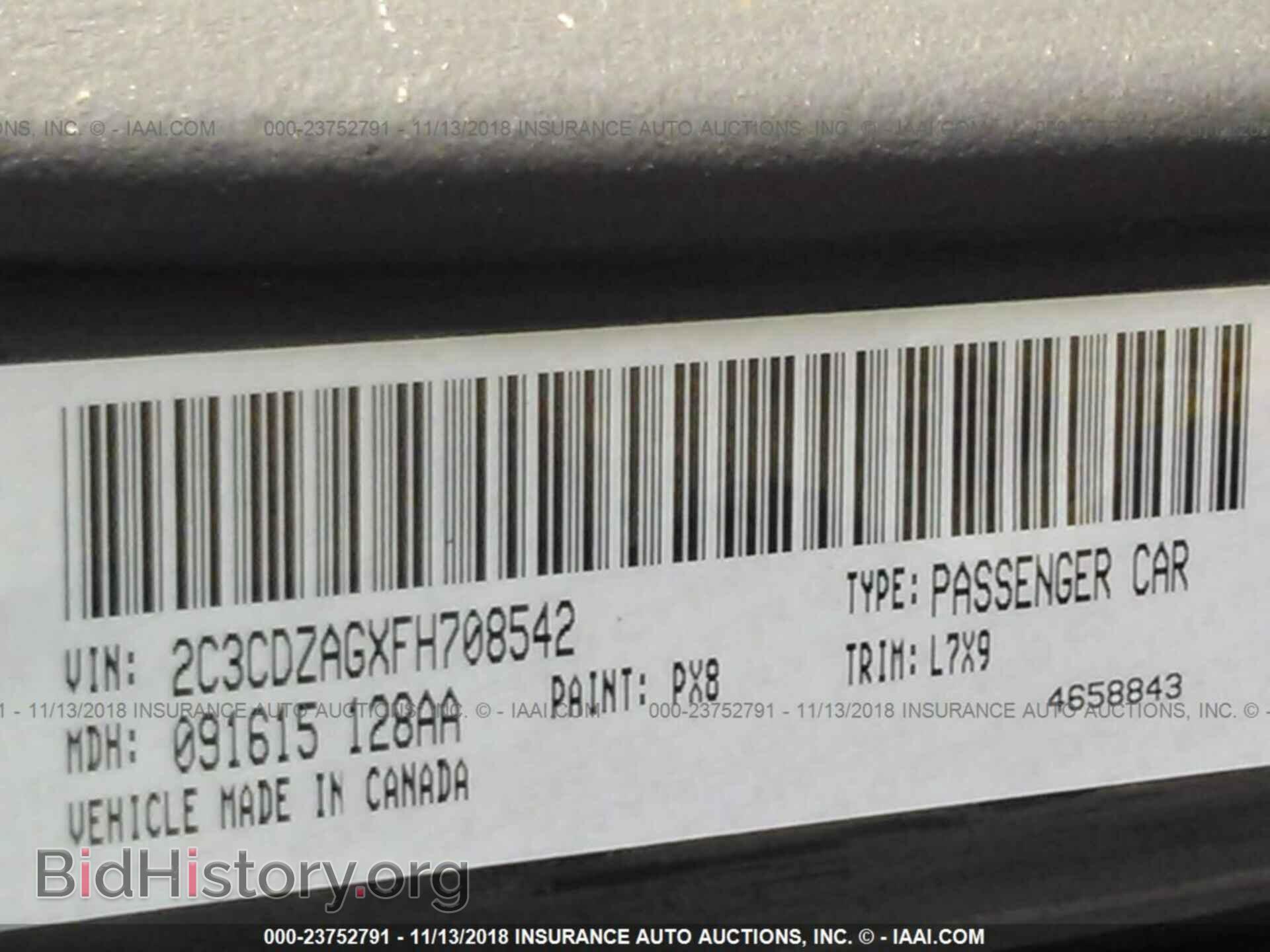 2015 DODGE CHALLENGER - VIN: 2C3CDZAGXFH708542 - Photo 9