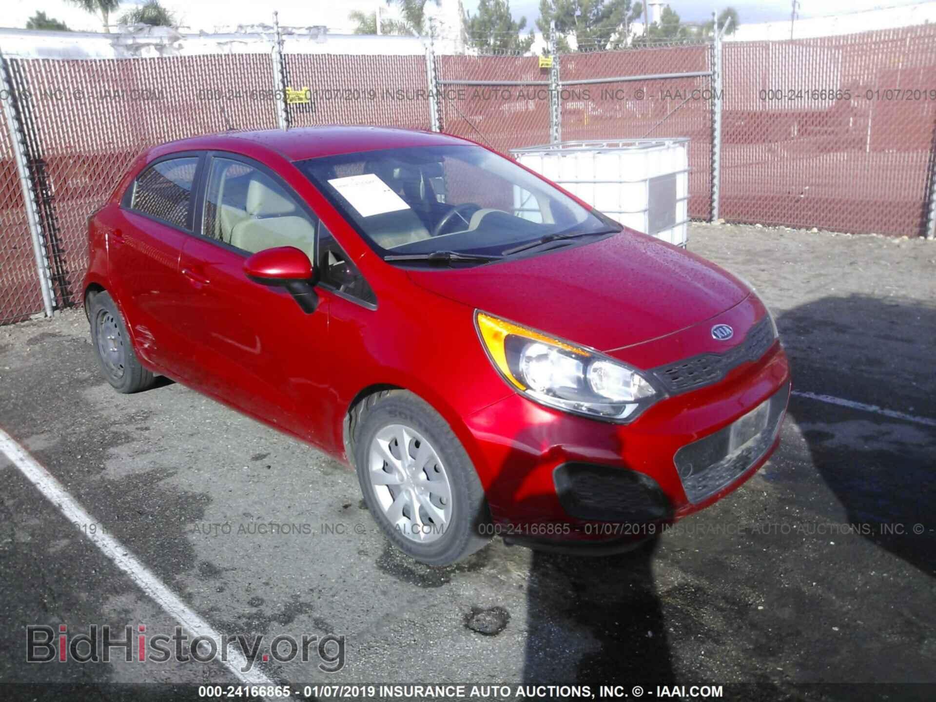 Фотография KNADM5A32C6016842 - KIA RIO 2012
